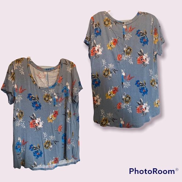 Maurice’s lightweight flower 🌸 tshirt size: L - Picture 3 of 4